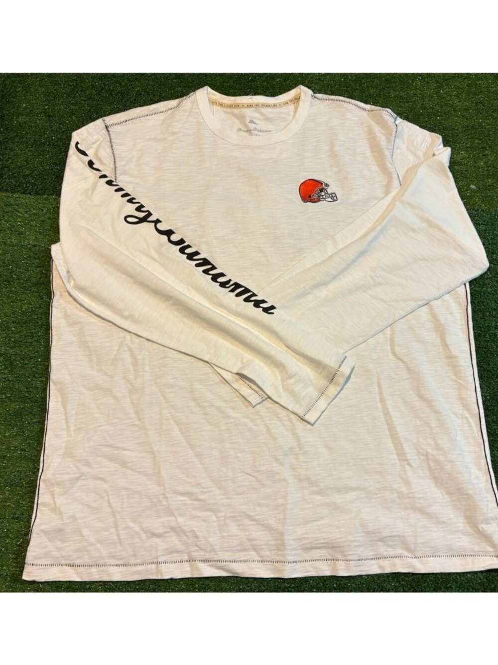 Cleveland Browns shirt mens XL white Tommy Bahama long sleeve football NFL